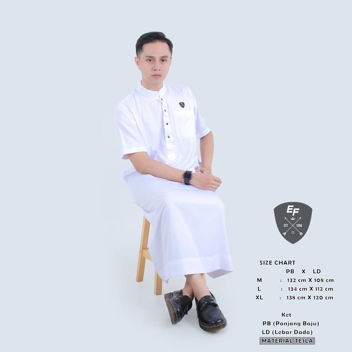 ELVAN FASHION-JUBAH LENGAN PENDEK NADHIFA FREE PECI