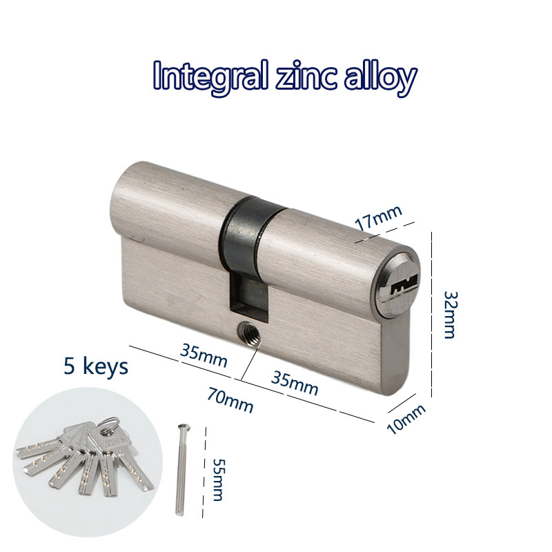 Smart lock door cylinder locker cylinder door with master key Indoor entrance door lock 60mm 70mm