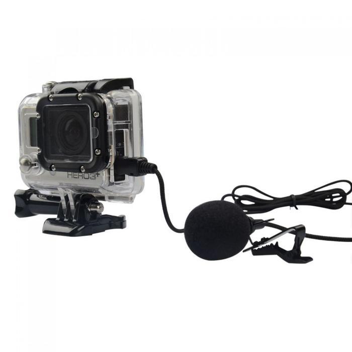 Khusus Grab Mic External Usb Stereo Microphone For Gopro Hero 3 Dan Hero 4 Gopro 3