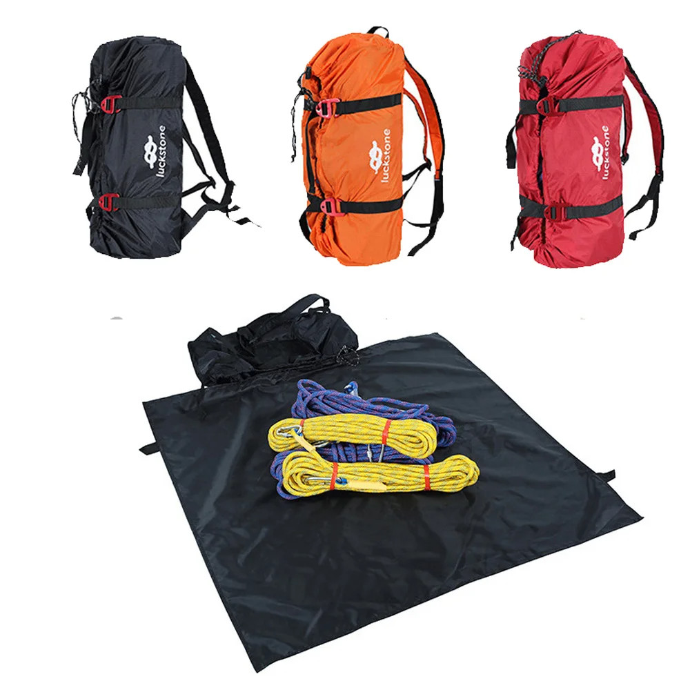 Rock Climbing Rope Bag Cord Carry Bag Hiking Shoulder Backpack Folding Portable Waterproof Backpack