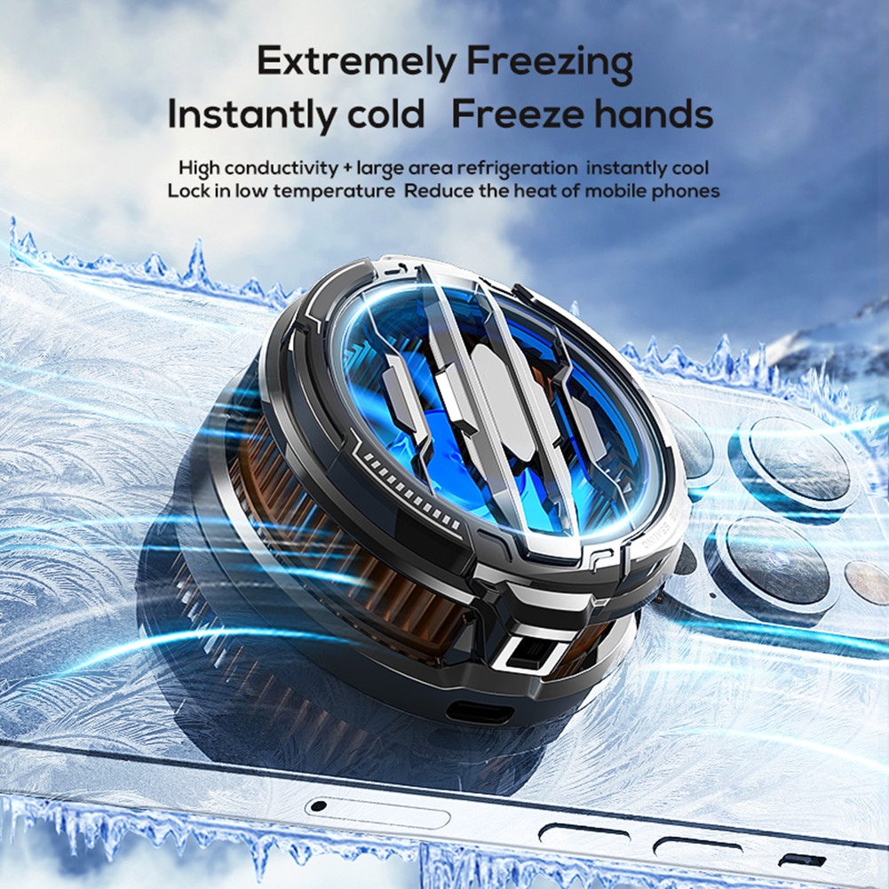 Mobile Phone Cooler Universal Magnetic Cooling Fan Case Radiator For iPhone 15Pro Max for Xiaomi