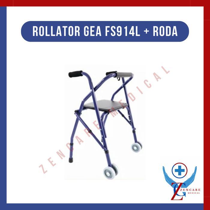 Terlaris Rollator Gea FS914L / Walker Rollator Roda / Alat Bantu Jalan Lansia SALE