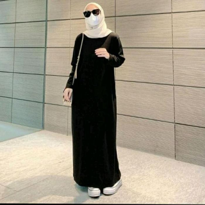 Manset/Dalaman Gamis Panjang Jumbo Baju Muslim Dress Lembut Wanita