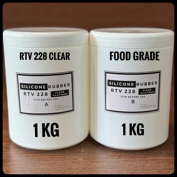Silicone Rubber RTV 228 Clear Food Grade 2 KG - Aman untuk Cetakan Makanan Tahan Panas 250C