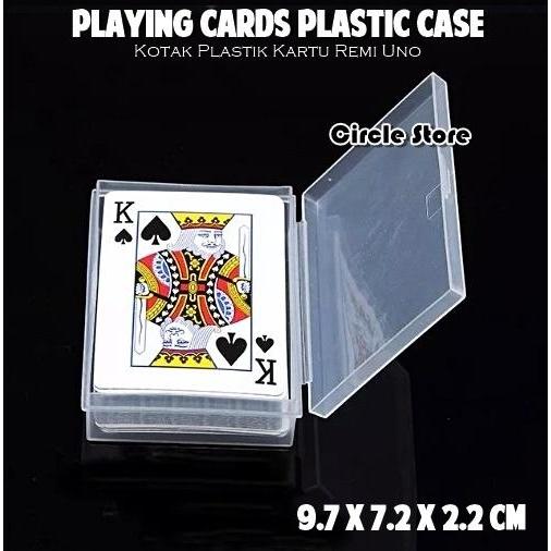 Kotak Plastik Kartu Uno Remi / Playing Cards Plastic Case Storage Box