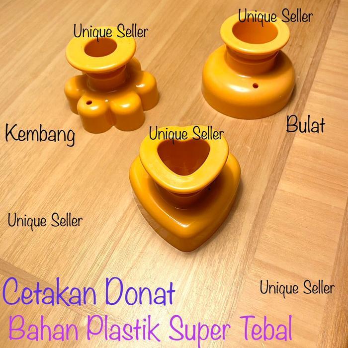 Cetakan Donat Jco Model Kembang Bulat Hati / Cetakan Donat Plastik / Donut Cutter Plastik Tebal /