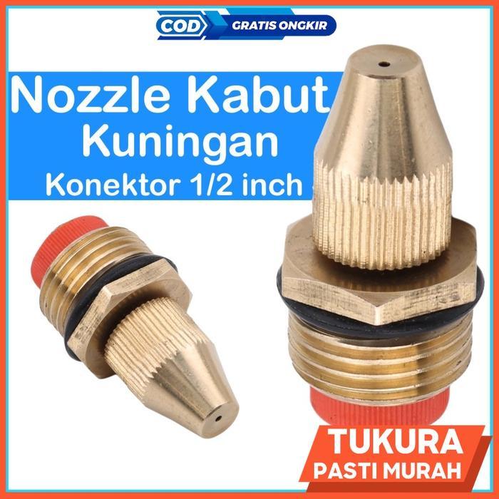 Nozzle Kabut Sprinkler Nozzle Kuningan Konektor 1/2 Inch