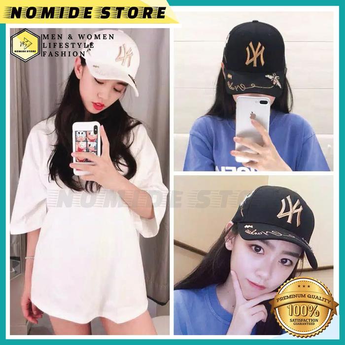 Topi Baseball Pria Baseball Cap Topi Ny Mlb New Yankees Pria Wanita Import Korea Bordir