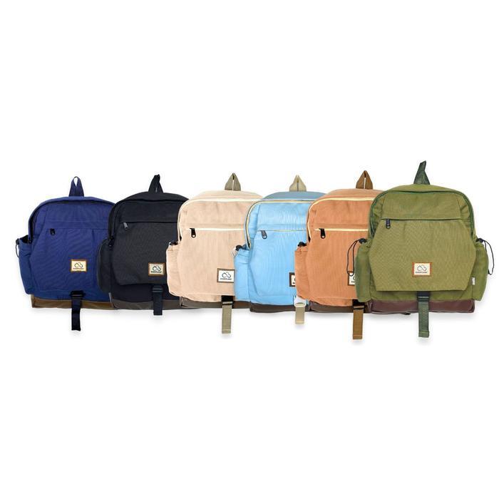 DiaryLabs-wingkybag full kanvas anti air Tas ransel wanita&Pria mini tas fahion korea stylish