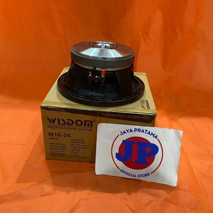 Wisdom W10-26 Speaker Component Original Wisdom W1026 W-1026 Terbaik