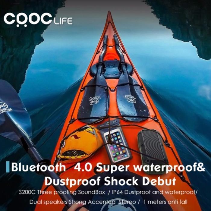 Speaker Waterproof Crdc S200C - Speaker Bluetooth Outdoor - Wireless Bass Jam Populer