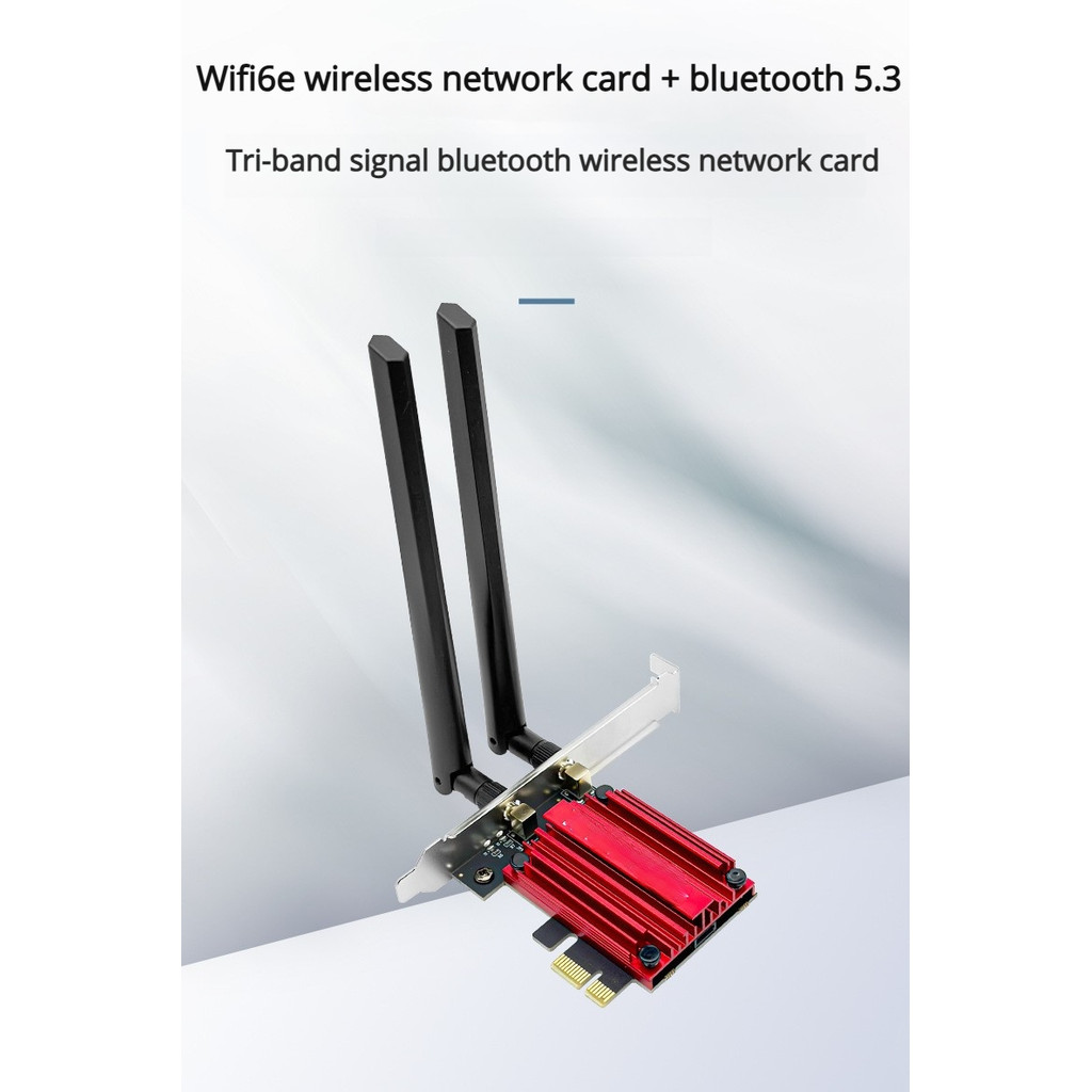 The Pcie Wifi Adapter Is Suitable For Wifi 6 Tri-Band 2.4G/5G/6GHZ Superior To AX210 And Compatible