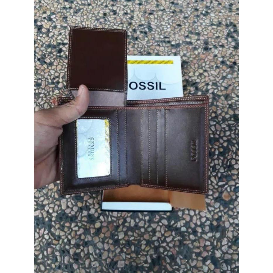 New Dompet Kulit Pria Full Kulit Asli Fossil Hanya Selembar Kulit Asli