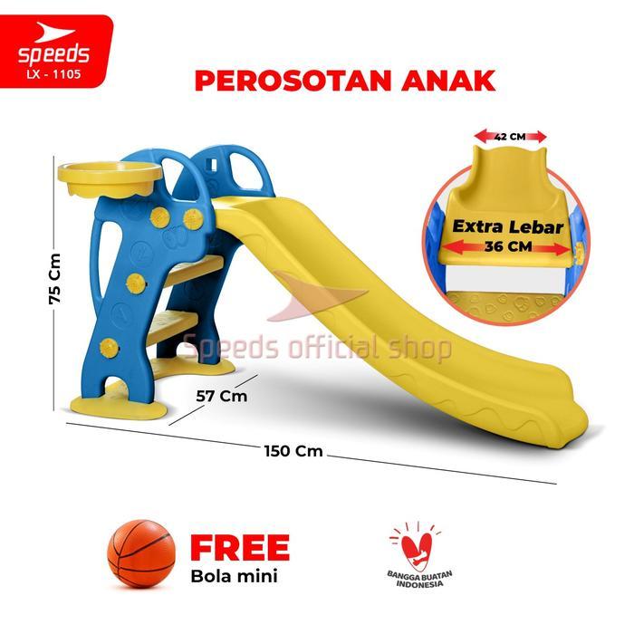 SPEEDS Mainan Perosotan Anak Mainan Seluncuran Prosotan Plastik Kuda Kudaan Playground Slide HDPE