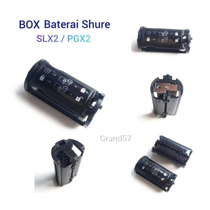 Case Box Kotak Tempat Casing Baterai Mic Mikrofon Shure SLX2 PGX2