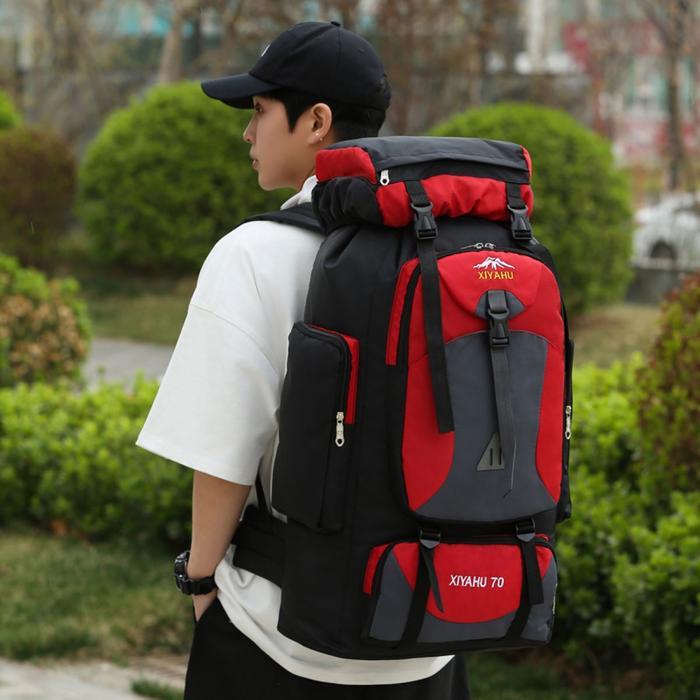 Eiger - Tas Ransel Gunung Pria Tas Bacpack Camping Outdoor Ransel Hiking 60L Unisex Waterproof Tr119