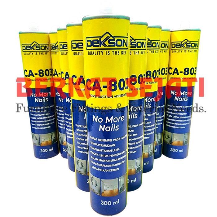 DEKKSON - NO MORE NAILS Lem Kaca Cermin Kayu Keramik Batu Metal Besi Sealant Serbaguna DEKSON CA-803