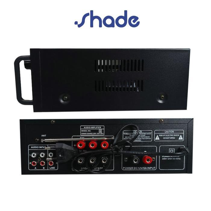 Diskon {Bisa Cod} Amplifier Power Bluetooth 2000 Watt Speaker Full Bass Subwoofer Stereo Karaoke Fm