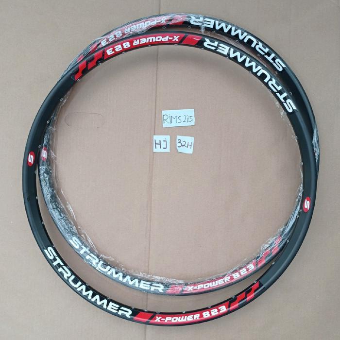 Rims Velg Rim 27.5 Strummer X Power 823 Hitam 32H Lebar 3.2 Per PCS