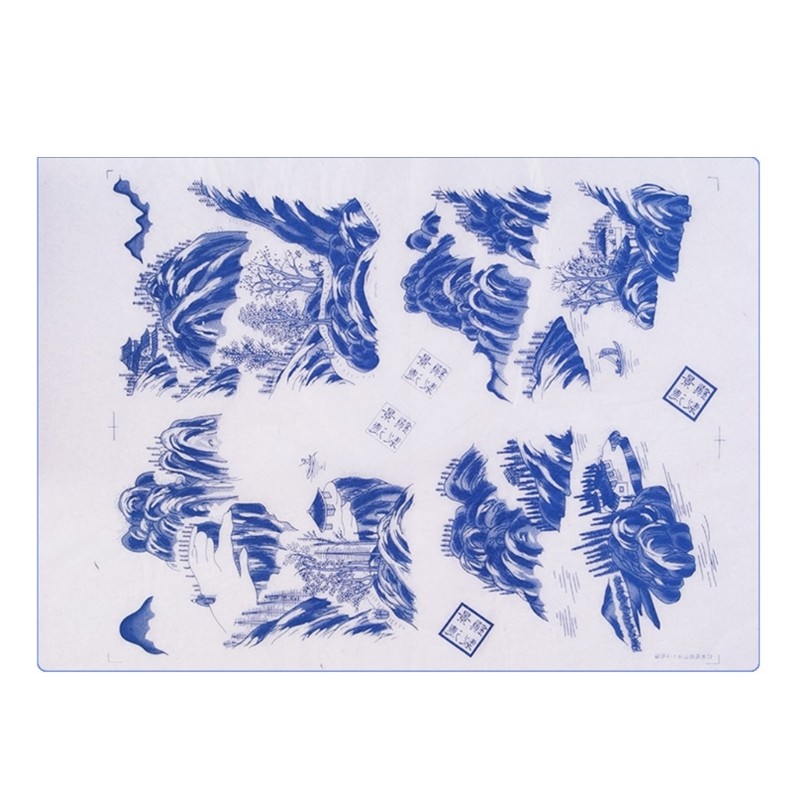 Pottery Clay Transfer Paper Ceramic Decals Ceramics Clay Transfer Paper Underglaze Flower Paper Porc