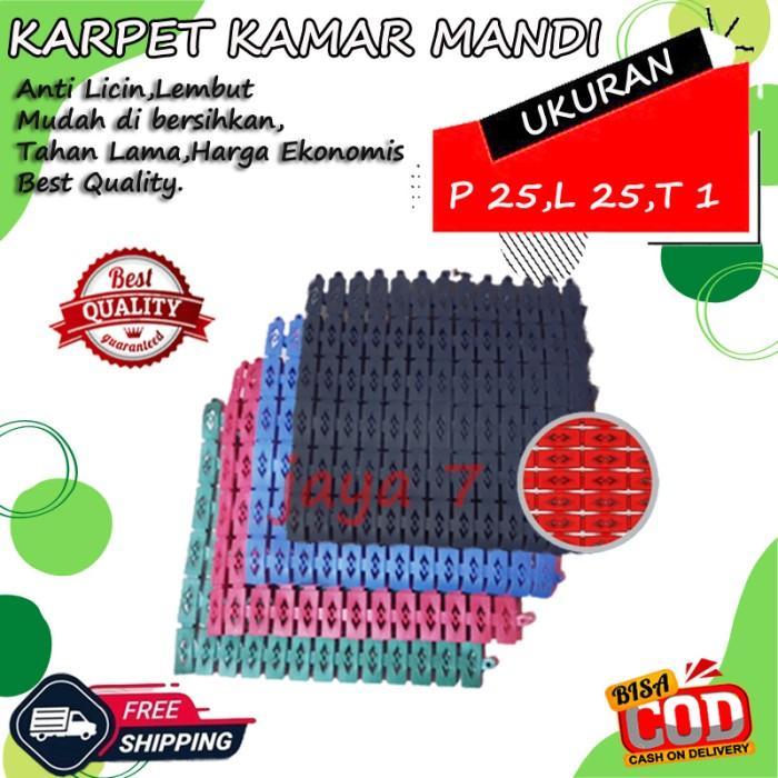 "New" KARPET KAMAR MANDI 25X25 CM KESET ANTI SLIP LANTAI MURAH