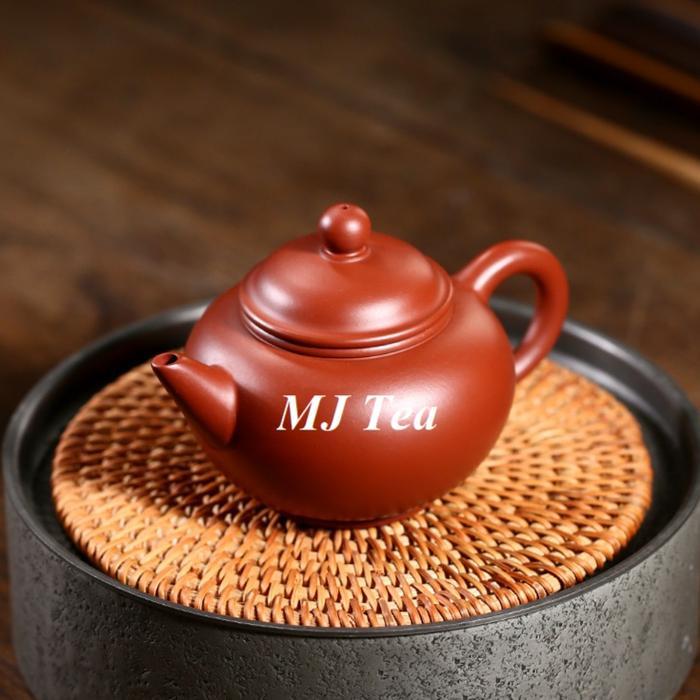 Horizontal Yixing purple sand Handmade Teapot long mouth - Teko Teh