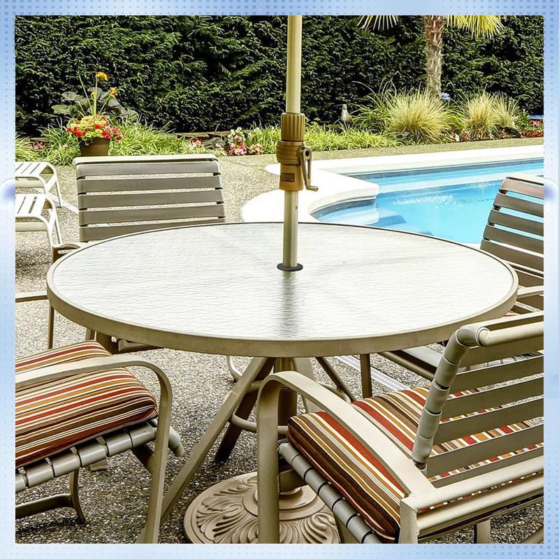 AD-4Pcs Patio Table Umbrella Hole Ring Plug, Silicone Pool Umbrella Sleeve Stabilizer,Umbrella Table