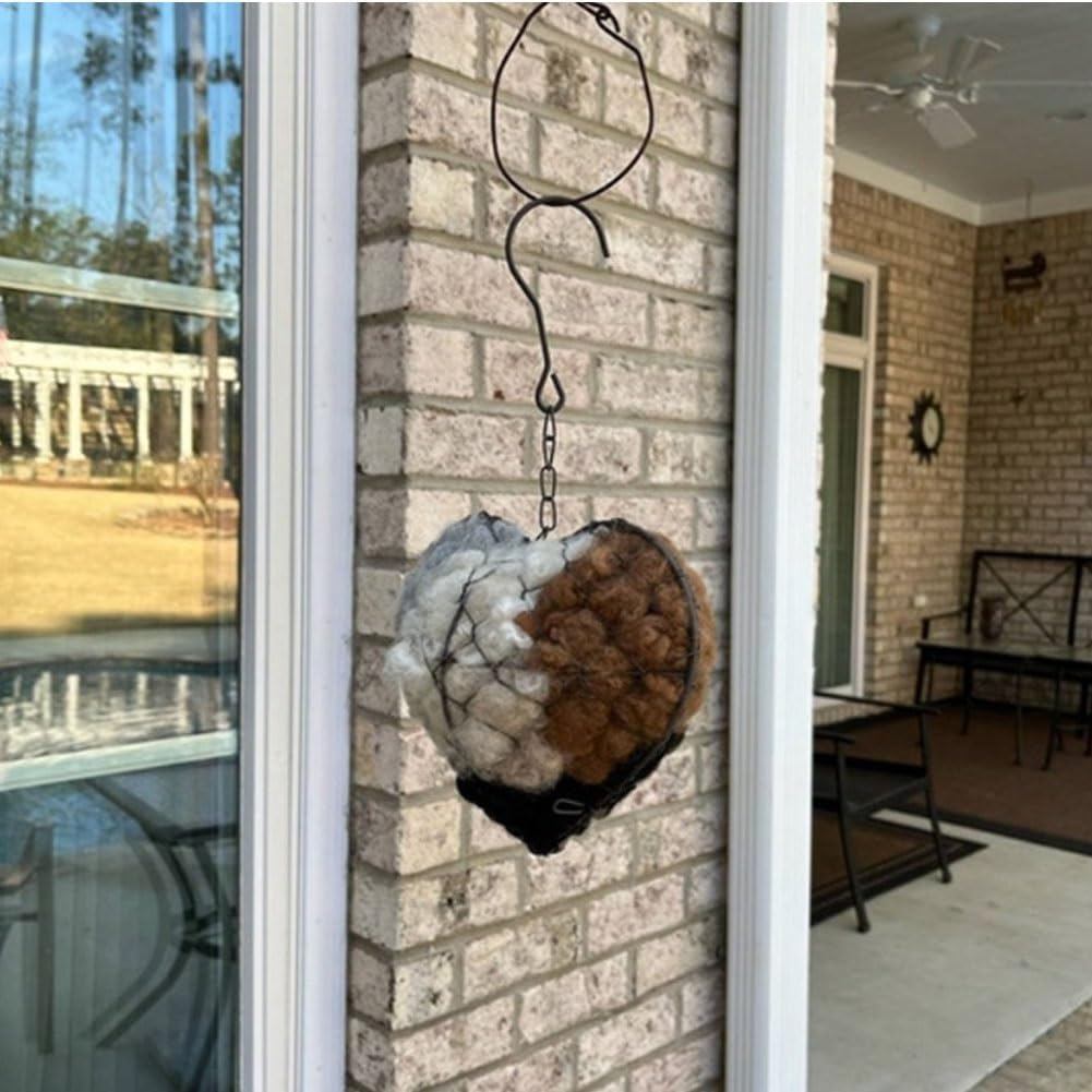 Alpaca Fiber Bird Nesting Material,Wool Nest Starter Hummingbird Houses Nester Winter Shelter Nature