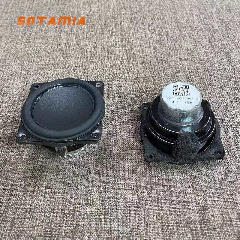 SOTAMIA 2PCS 2 Inch 56MM Full Range Speaker Neodymium Magnetic Super Leather Edge Bluetooth Speaker
