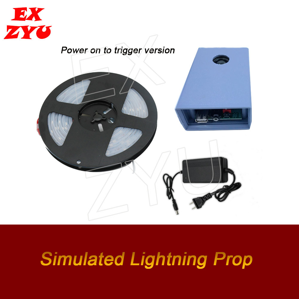 Takagism game props real life prop simulated lightning prop simulate lightning and thunder