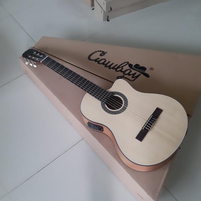 Gitar akustik elektrik klasik cowboy CGC-100 NA original