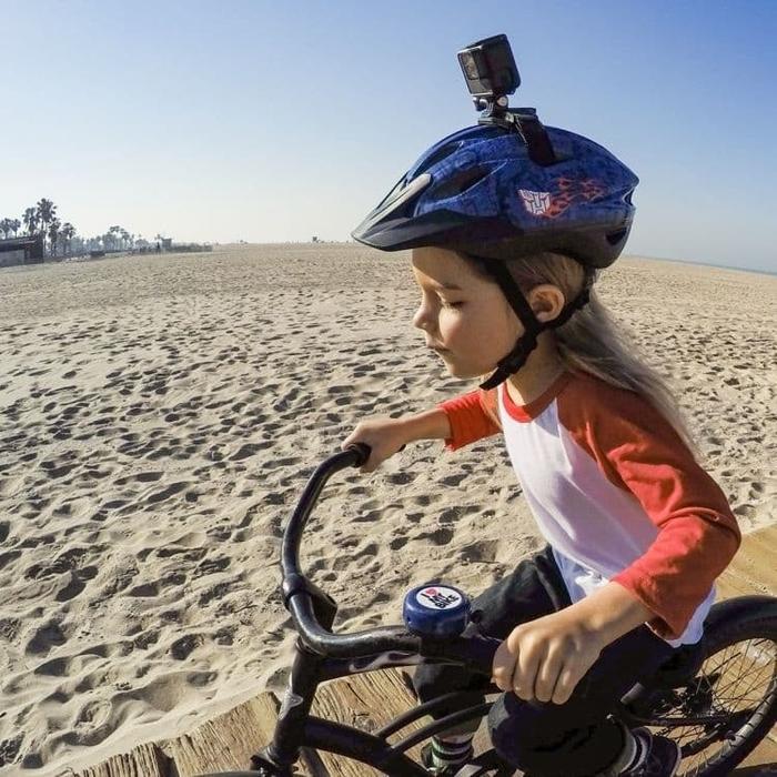 Gopro Vented Strap Mount Original For Helmet Helm Helem Sepeda/Bike