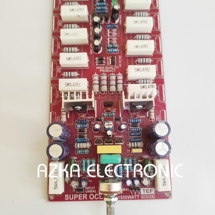 Kit Driver Power Amplifier Socl Super Ocl 1500W Plus Speaker Protector Terpercaya