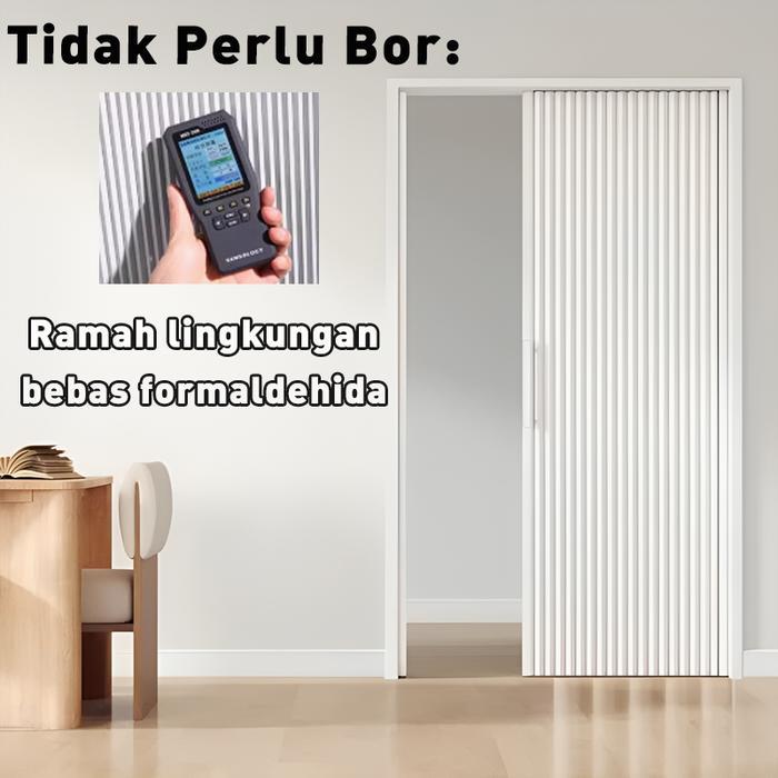 "New" Reaim Pintu Lipat Sarang Lebah pintu kamar mandi tidur pintu geser sliding folding door pintu