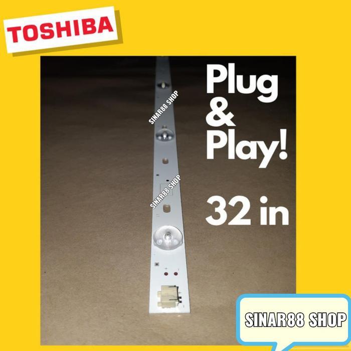 BACKLIGHT TV LAMPU TOSHIBA 32 INC 6 KANCING 3 VOLT LED BL 32P 32L