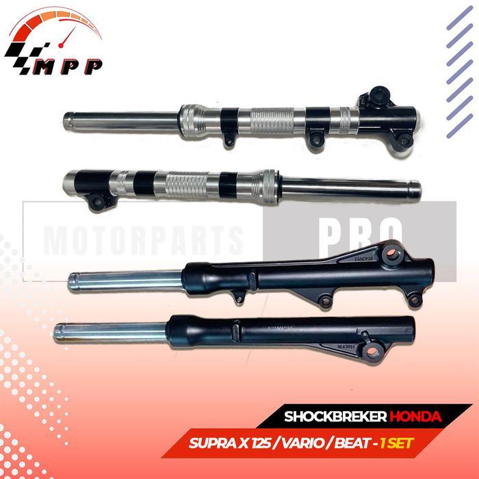 AS SHOCKBREAKER DEPAN TABUNG LENGKAP 1 SET VARIASI & NON - SUPRA X125 / VARIO 120-150 /BEAT/MIO
