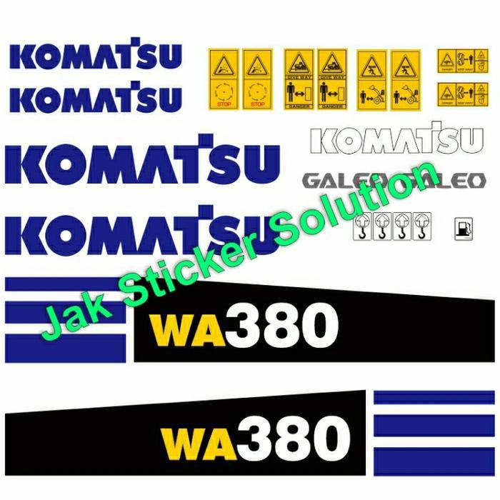 Stiker Wheel Loader Komatsu WA380-5