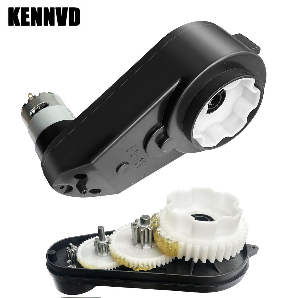 Motor Gearbox RS550 RS570 RS555 untuk Mainan Mobil Listrik Anak 6V 12V 24V dengan Gigi Metal Tahan L