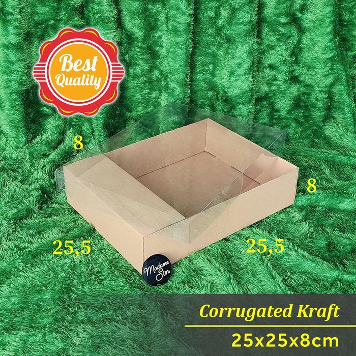 BOX PUDING - DUS KUE - KOTAK - KARDUS 25x25x8 CM