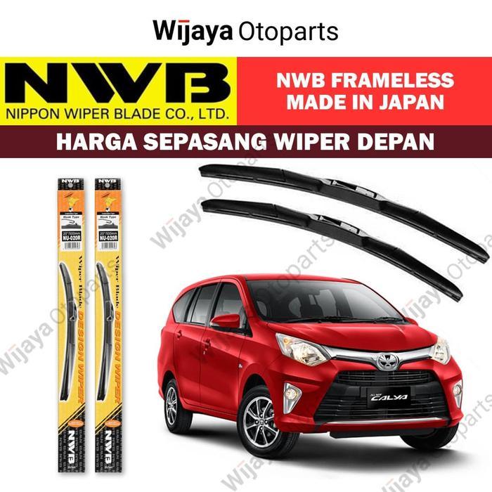 Wiper Depan Calya / Sigra Uk. 20&17 - Nwb Frameless Design Japan