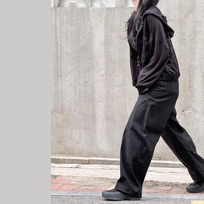 InKano Selka - Jaket wanita sheer dengan details floral embroidery