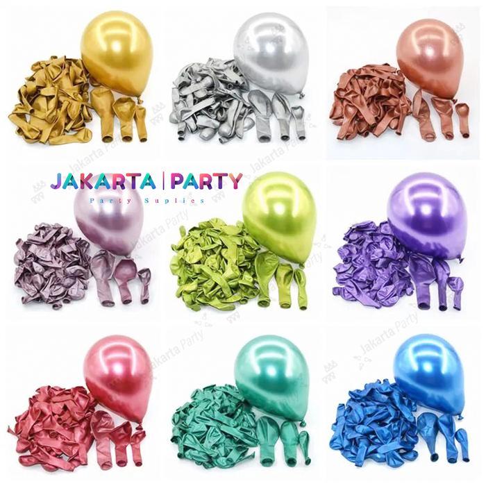 Balon Latex Chrome 1 Pack / Balon Chrome / Balon Metalik Chrome