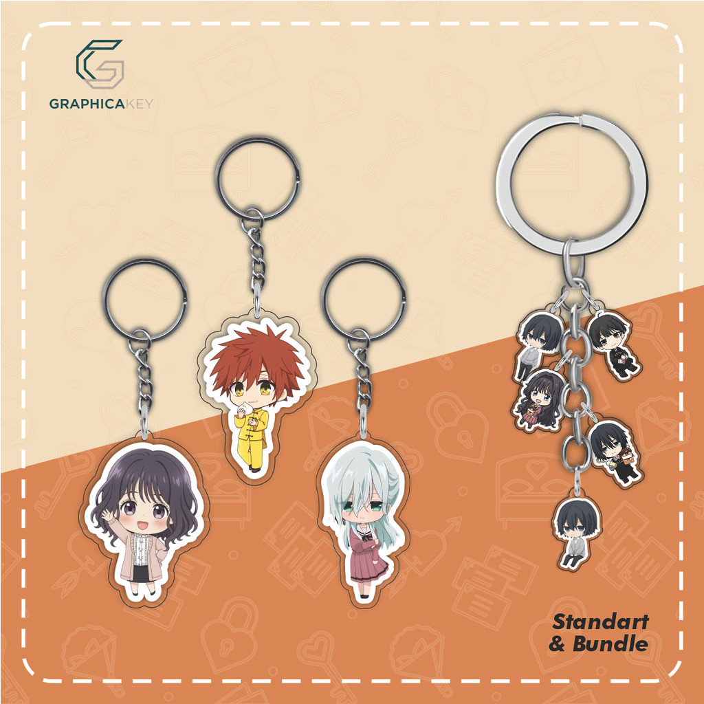 Ganci / Gantungan Kunci Akrilik Anime KAORU HANA WA RINTAROU 2