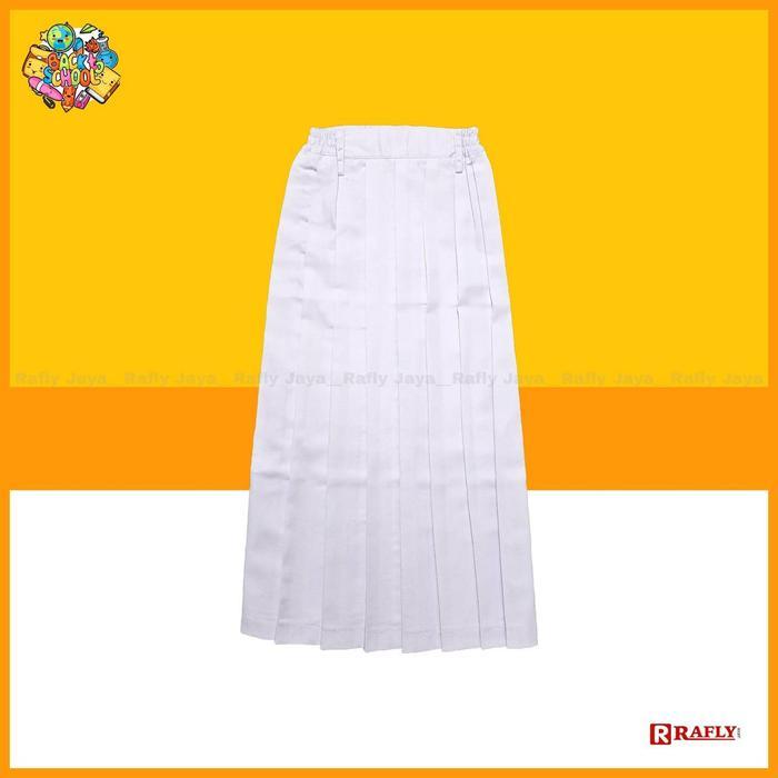 Seragam SD - Rok Sekolah SD Putih Rempel Panjang - Seragam Sekolah SD - Rafly Jaya