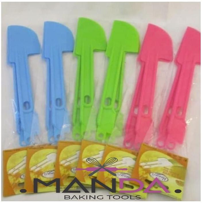 Spatula solet adonan plastik hawaii set isi 2