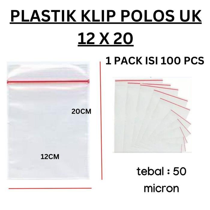 Kantong Plastik Klip Bening, Plastik Zipper/ Zip Lock, Plastik Baju