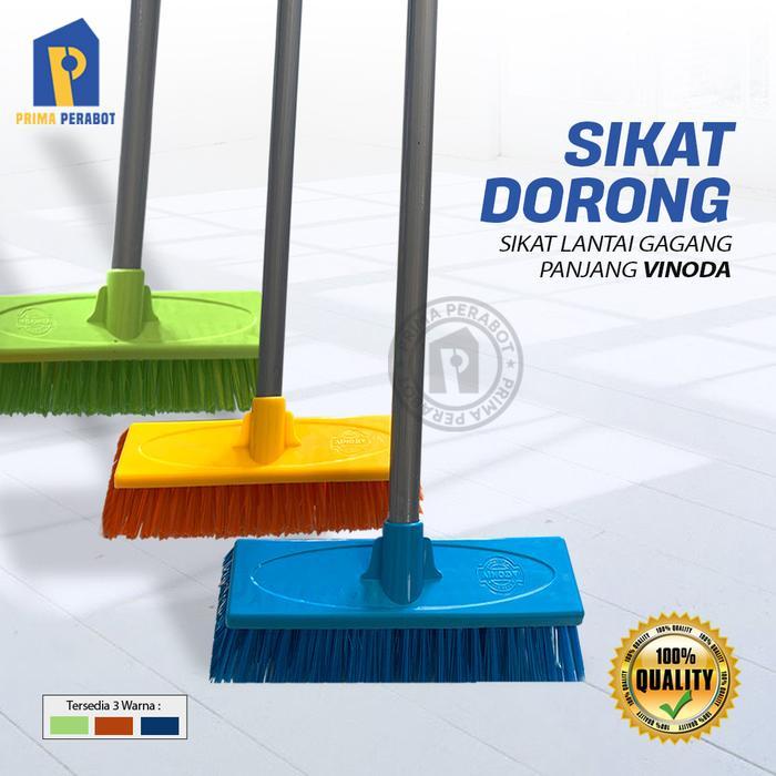 Sikat Lantai Gagang Panjang Sikat Dorong Floor ScrubberVinoda