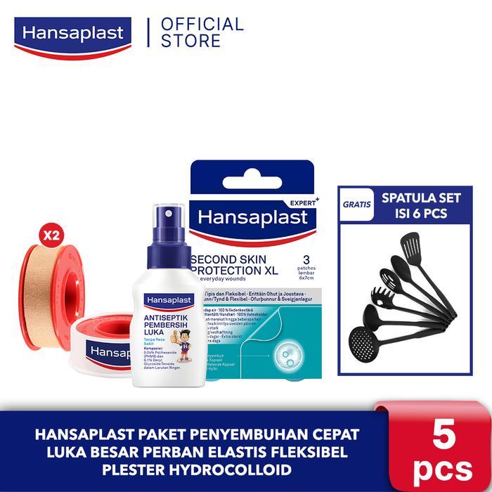 Sedia Hansaplast Paket Penyembuhan Cepat Luka Besar Perban Elastis Fleksibel Plester Hydrocolloid