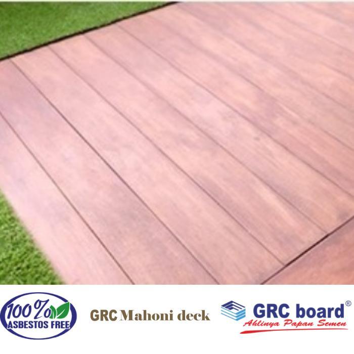 N3W Grc Board Mahoni Deck Motif Kayu