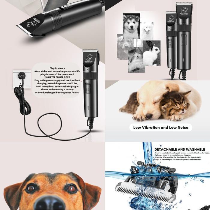 Premium Baorun Pro Alat Cukur Elektrik Bulu Binatang Hewan Pet Dog Clipper S1 Original